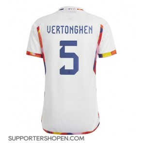 Belgien Jan Vertonghen #5 Borta Matchtröja VM 2022 Kortärmad